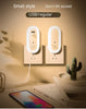 Oval Small Night Lamp With Dual USB Charging Port Remote Control Timing Plug-in Wall