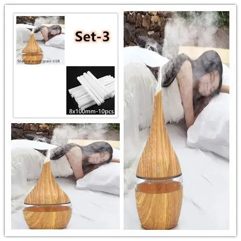 ultrasonic cool mist diffuser | 500ml large capacity aromatherapy | quiet operation for sleep | ultrasonic cleaning