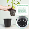 150pcs 10cm Plant Pots Nursery Pots Black Plastic Flower Pot