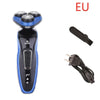 rechargeable electric shaver | triple blade razor for men | 4-in-1 grooming kit | ultrasonic cleaning