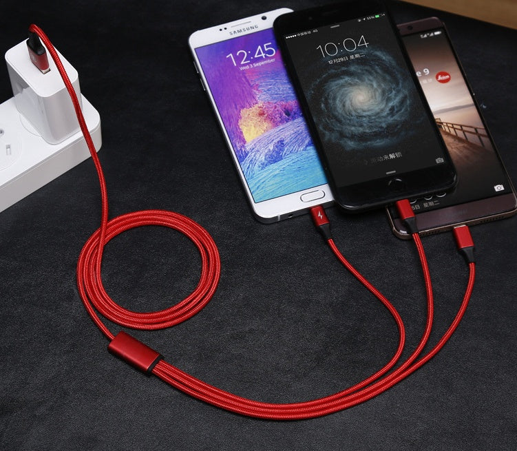 Baseus USB Cable 3-in-1 for iPhone and Android Devices