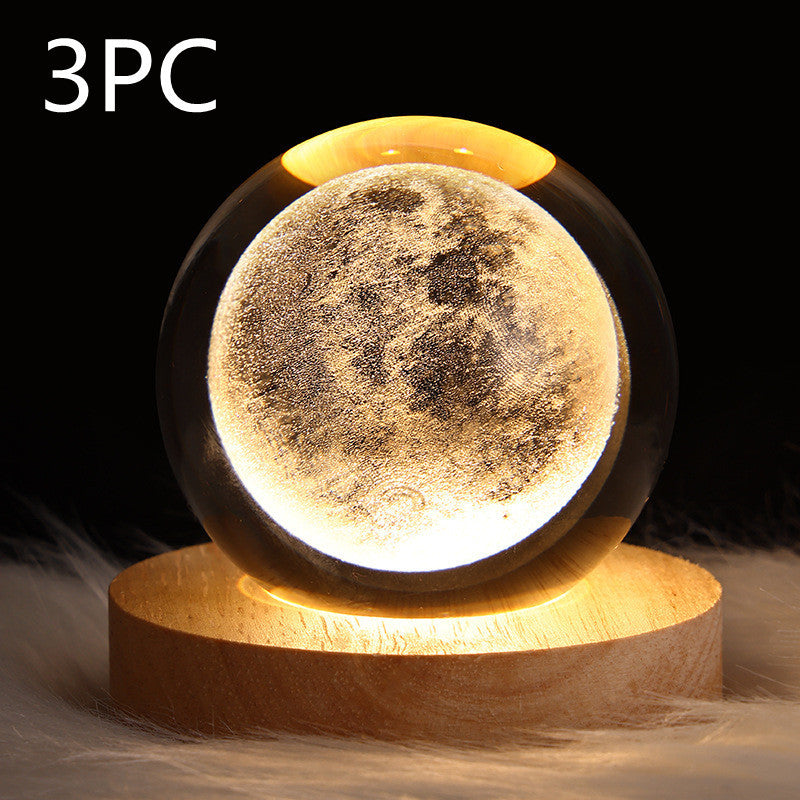 Luminous Crystal Ball Night Lamp - Starry Sky Projection