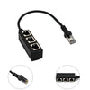 Network Cable Adapter Cable Connecting Line One Male 3 Bus CATE 6 Line