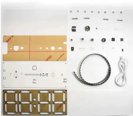 Clock DIY Kit RainbowDigitalTube Clock Kit Shoppergetty