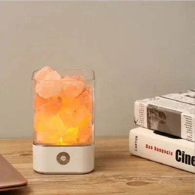 himalayan salt lamp usb powered | rechargeable salt lamp | usb crystal light lamp | energy saving