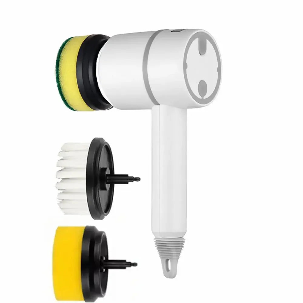 usb rechargeable cleaning brush | stainless steel bristles brush | automatic dishwashing brush | ultrasonic cleaning