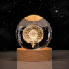 Luminous Crystal Ball Night Lamp - Starry Sky Projection