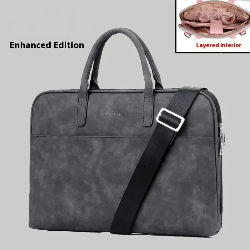 faux leather laptop bag | 15 inch laptop bag | lightweight laptop bag | energy saving