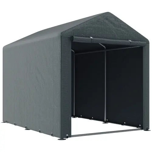 Outsunny 2.2 X 1.6 M Outdoor Storage Tent, With Accessories - Dark Grey