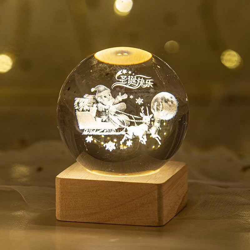 Luminous Crystal Ball Night Lamp - Starry Sky Projection