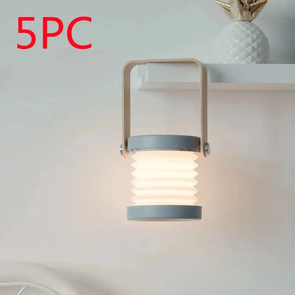 usb rechargeable lamp | foldable dimmable reading light | portable night light lantern | ultrasonic cleaning