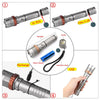 LED Tactical Flashlight Rechargeable LED Work Light Super Bright Torch Emergency Light Escape Hammer