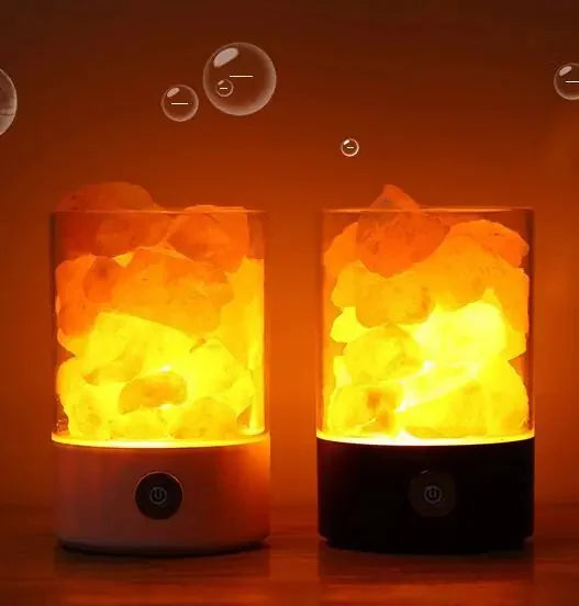 himalayan salt lamp usb powered | rechargeable salt lamp | usb crystal light lamp | energy saving