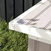 Outsunny Corrugated Garden Metal Storage Shed Outdoor Equipment Tool Box With Kit Ventilation Doors 9x 4FT Light Grey