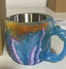 400ml Resin Mineral Crystal Coffee Mug with Handle