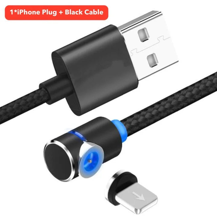magnetic micro usb cable | tangle-free charging cord | durable nylon braided cable | energy saving