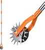 Wheel Rotary Edger, Sidewalk Manual Lawn Edger, Stainless Steel Handle, Adjustable Height -66.7Inch