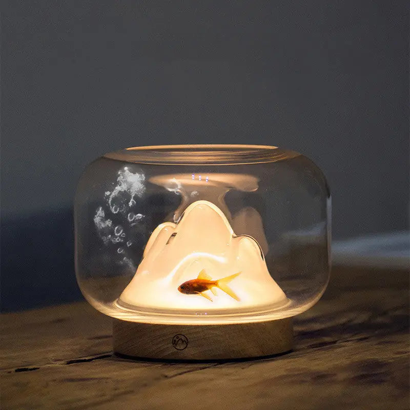 Warm Mountain Desktop Night Light