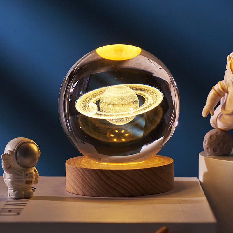 Luminous Crystal Ball Night Lamp - Starry Sky Projection