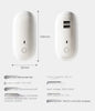 Oval Small Night Lamp With Dual USB Charging Port Remote Control Timing Plug-in Wall