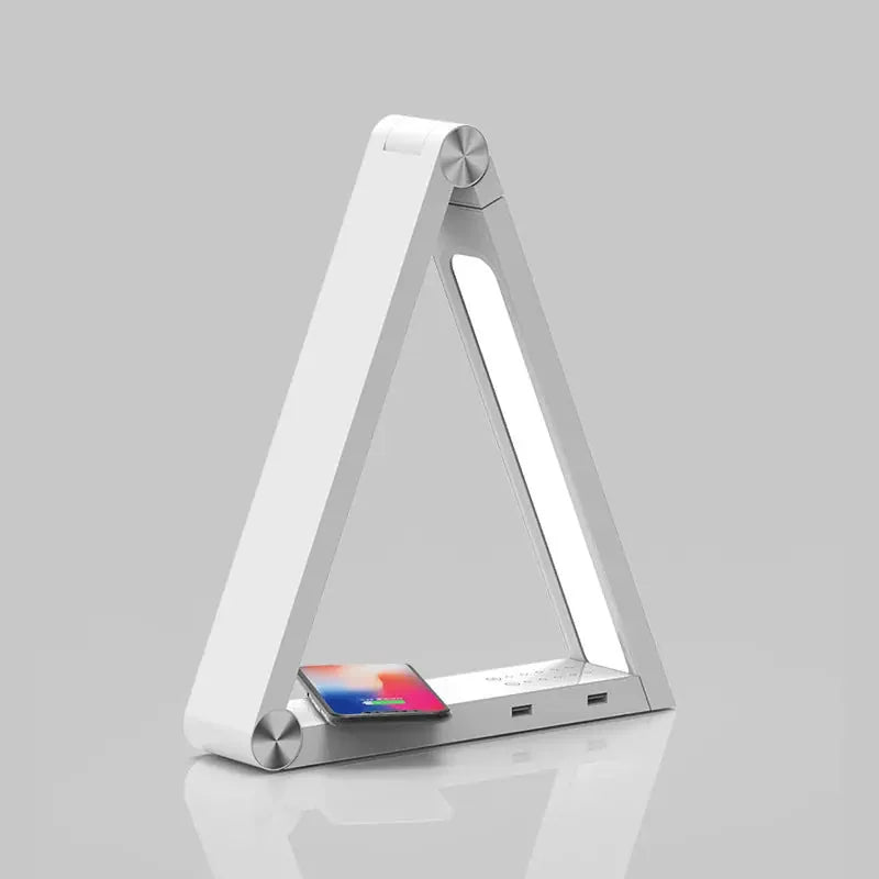 aluminum alloy construction | usb-c wireless charging lamp | adjustable long arm desk lamp | ultrasonic cleaning