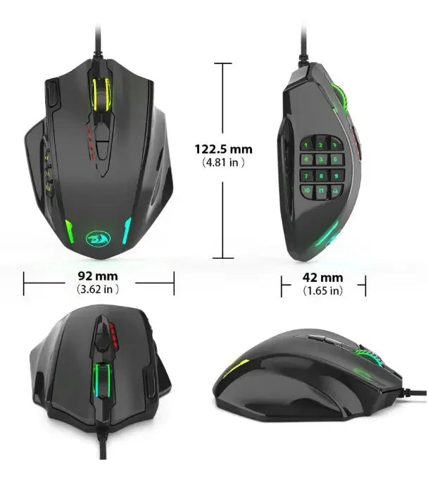 optical gaming sensor | programmable side buttons | macro functionality mouse | energy saving