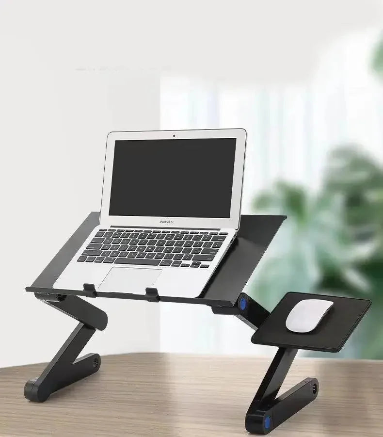 portable laptop desk with dual fans | adjustable height computer desk | small space desk with built-in fan | ultrasonic clean