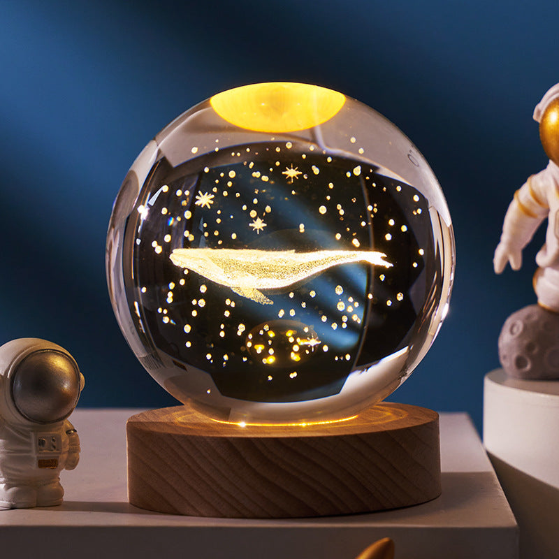 Luminous Crystal Ball Night Lamp - Starry Sky Projection