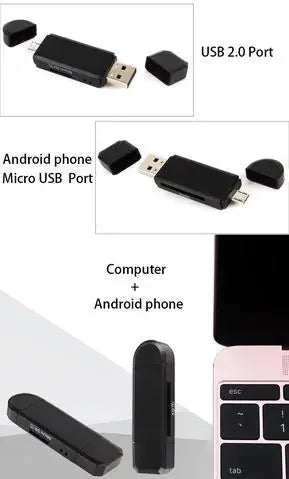 usb-c card reader | lightning connector compatible | portable sd card reader | ultrasonic cleaning
