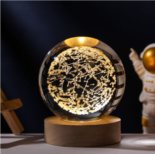 Luminous Crystal Ball Night Lamp - Starry Sky Projection