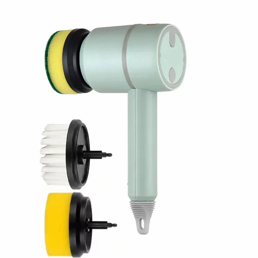 usb rechargeable cleaning brush | stainless steel bristles brush | automatic dishwashing brush | ultrasonic cleaning
