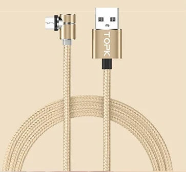 magnetic micro usb cable | tangle-free charging cord | durable nylon braided cable | ultrasonic cleaning