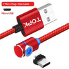 magnetic micro usb cable | tangle-free charging cord | durable nylon braided cable | ultrasonic cleaning