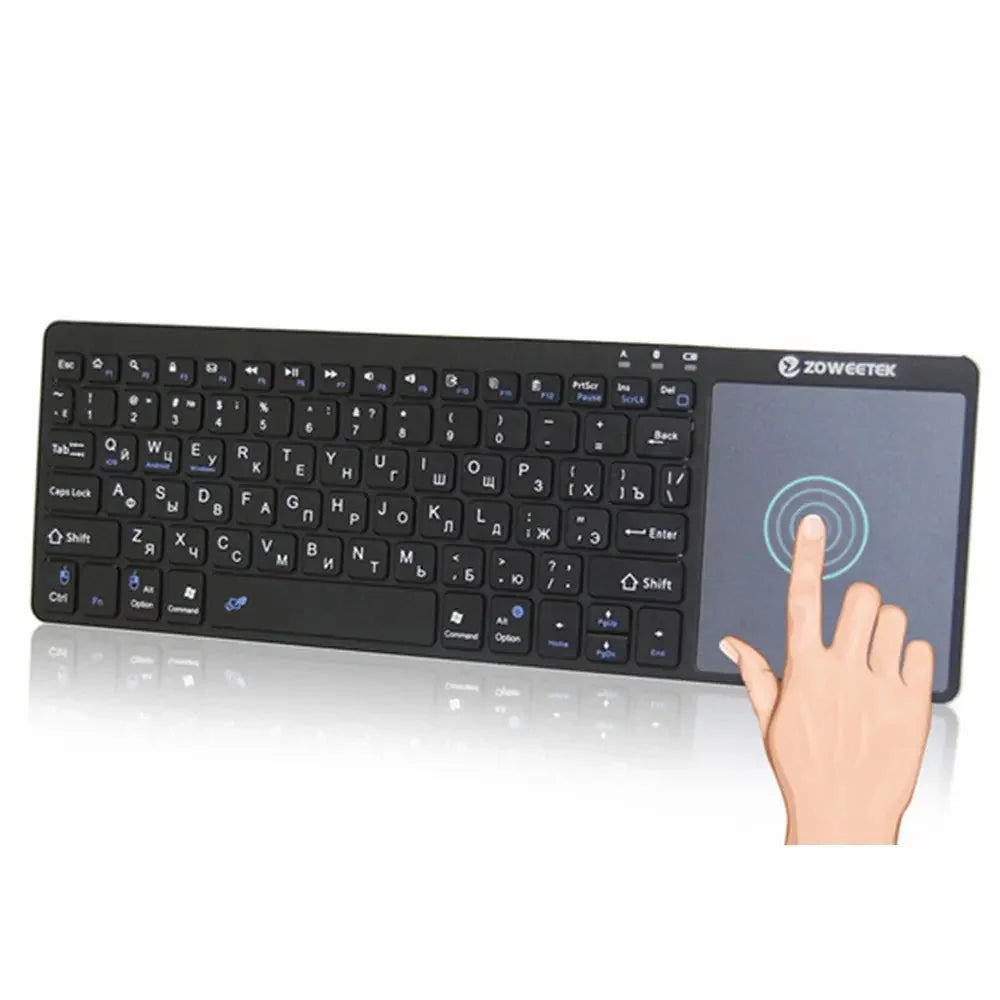 compact wireless keyboard | multi-language support keyboard | mini keyboard with touchpad | ultrasonic cleaning