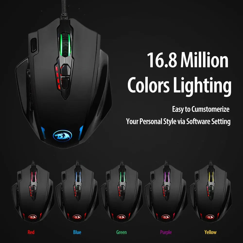 optical gaming sensor | programmable side buttons | macro functionality mouse | energy saving