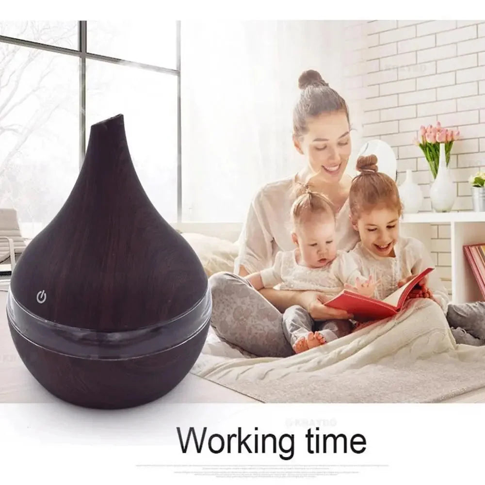 ultrasonic cool mist diffuser | 500ml large capacity aromatherapy | quiet operation for sleep | energy saving