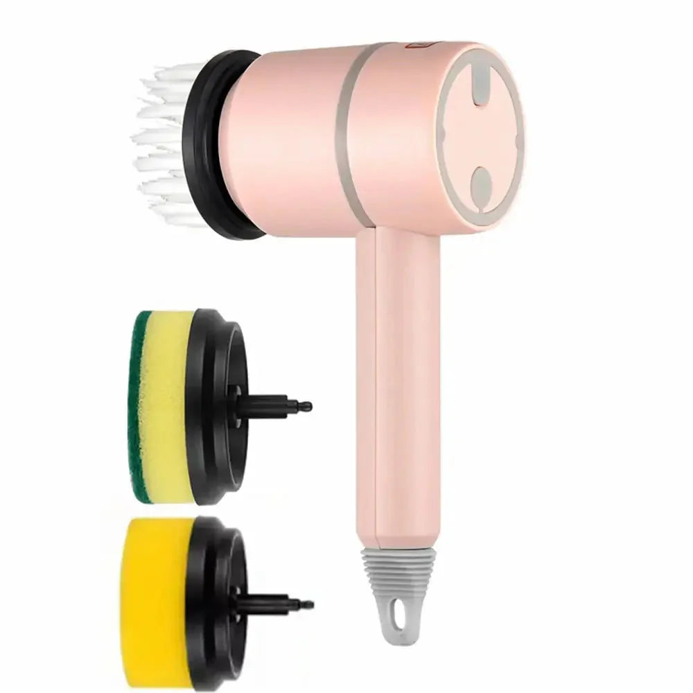 usb rechargeable cleaning brush | stainless steel bristles brush | automatic dishwashing brush | energy saving
