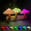 LED Night Light Mushroom Wall Socket Lamp EU US Plug Warm White Light-control Sensor Bedroom Light Home Decoration