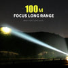 LED Tactical Flashlight Rechargeable LED Work Light Super Bright Torch Emergency Light Escape Hammer