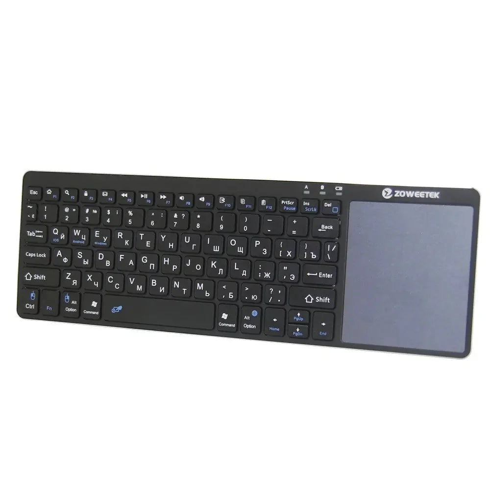 compact wireless keyboard | multi-language support keyboard | mini keyboard with touchpad | ultrasonic cleaning