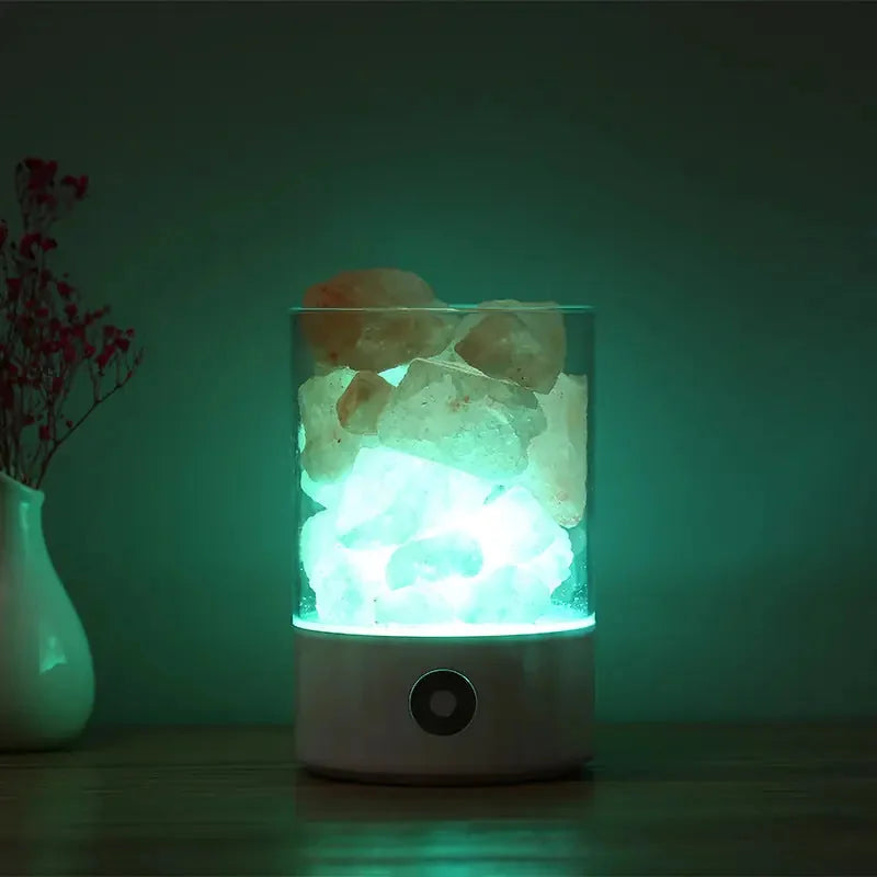 himalayan salt lamp usb powered | rechargeable salt lamp | usb crystal light lamp | ultrasonic cleaning