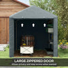 Outsunny 2.2 X 1.6 M Outdoor Storage Tent, With Accessories - Dark Grey
