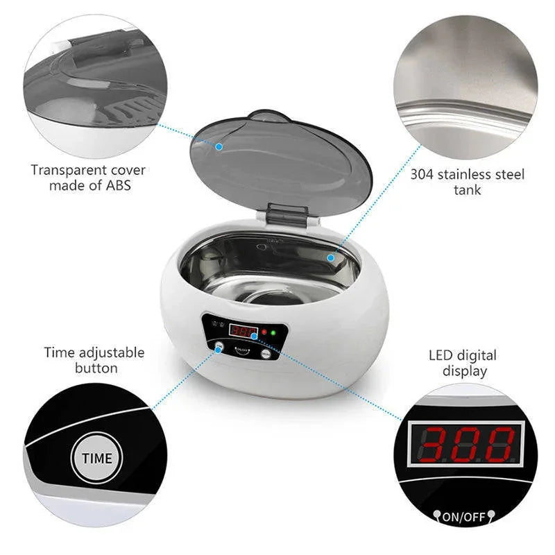 ultrasonic jewelry cleaner | home ultrasonic cleaner | stainless steel cleaning tank | energy saving