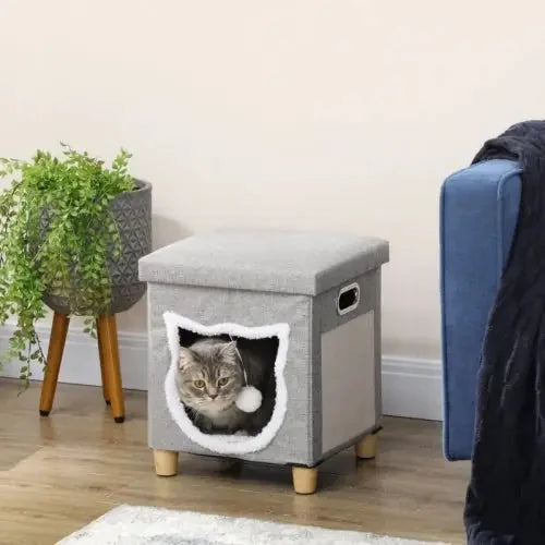 washable cat bed cube | scratching pad cat house | soft detachable cushion | ultrasonic cleaning