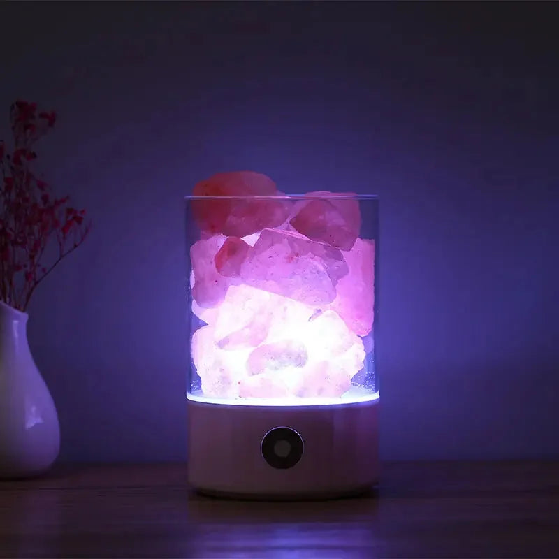 himalayan salt lamp usb powered | rechargeable salt lamp | usb crystal light lamp | energy saving