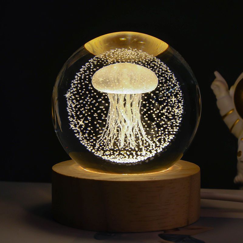 Luminous Crystal Ball Night Lamp - Starry Sky Projection