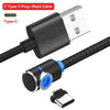 magnetic micro usb cable | tangle-free charging cord | durable nylon braided cable | ultrasonic cleaning