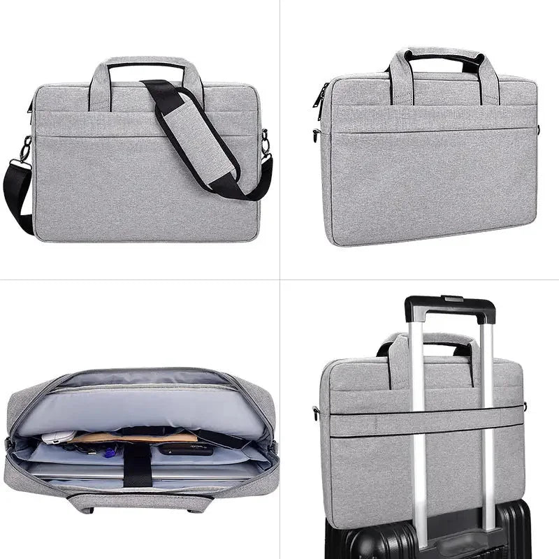 water-resistant laptop bag | 16-inch laptop shoulder bag | anti-theft laptop messenger bag | ultrasonic cleaning