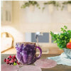 ml resin coffee mug | mineral crystal coffee cup | heat-resistant handle mug | energy saving