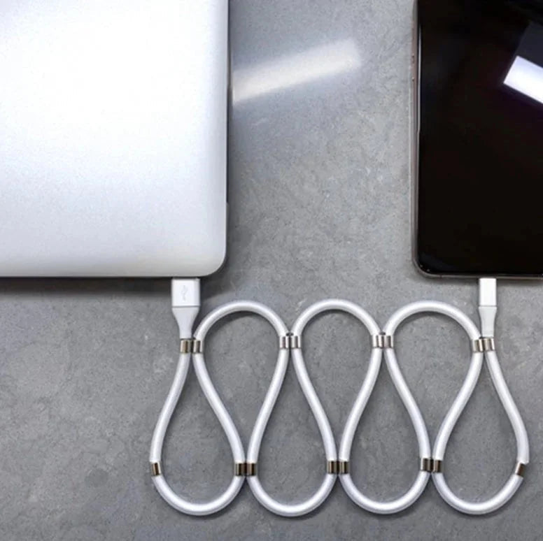 fast charging magnetic cable | durable nylon braided cable | 3-in-1 magnetic charging cord | ultrasonic cleaning